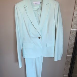 Mint Green Calvin Klein Suit